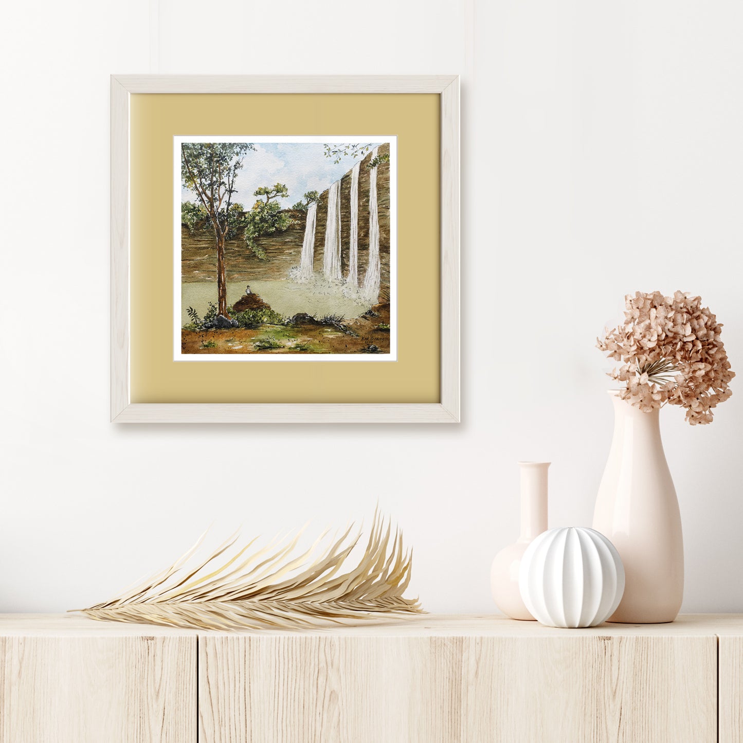 Niludhan Falls Limited Edition Art Print by Kat Banay