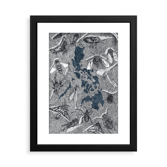 Insect Map of the Philippines Limited Edition Art Print by Alta Jia