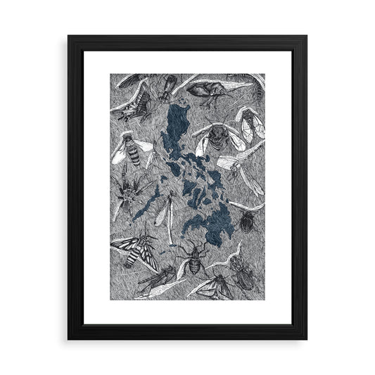 Insect Map of the Philippines Limited Edition Art Print by Alta Jia