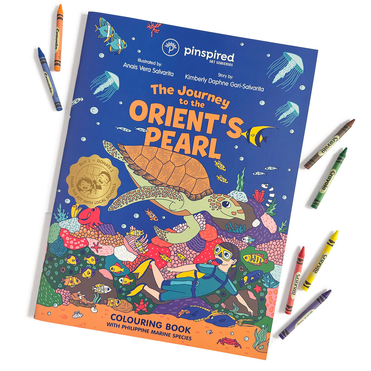 Kids, Children, Negros Oriental, Schools, Educational, Green Sea Turtle, Marine Creatures, Drawing, draw, color, colour, gift, idea, philippine, Philippines, Filipino, artist, Dumaguete city, Dauin, Marine Sanctuary, Anais Vera Salvarita, Underwater, Journey, bed time, book,
