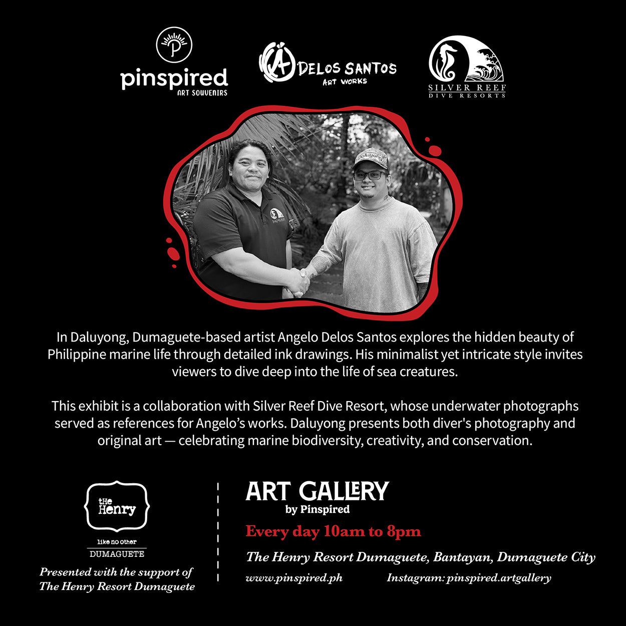 Angelo Delos Santos, Dumaguete Inker, Artwork, Pen and ink, exhibition, original, marine creatures, conservation, Filipino, artist, art Philippines, Negros Oriental, Dumaguete city, Pinspired Art Souvenirs, The Henry Resort, Silver Reef Dive Resort, dive, diving, diver, photography