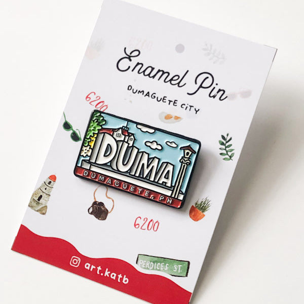 Dumaguete "DUMA" Icon Enamel Pins by Kat Banay