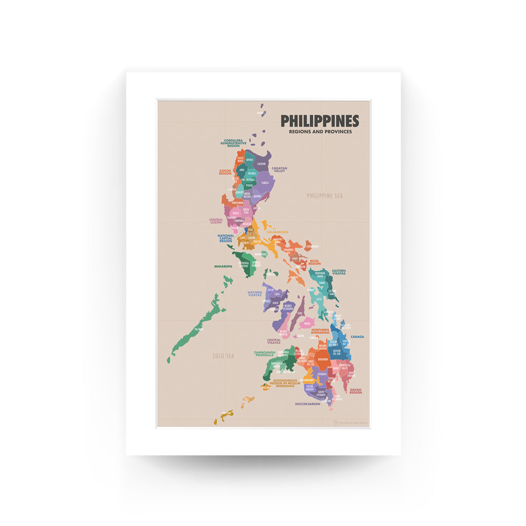 Philippine Regions and Provinces Poster
