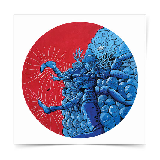 Angelo Delos Santos, Dumaguete Inker, Artwork, Pen and ink, exhibition, original, marine creatures, conservation, Filipino, artist, art Philippines, Negros Oriental, Dumaguete city, Pinspired Art Souvenirs, The Henry Resort, Silver Reef Dive Resort, dive, diving, diver, Crab