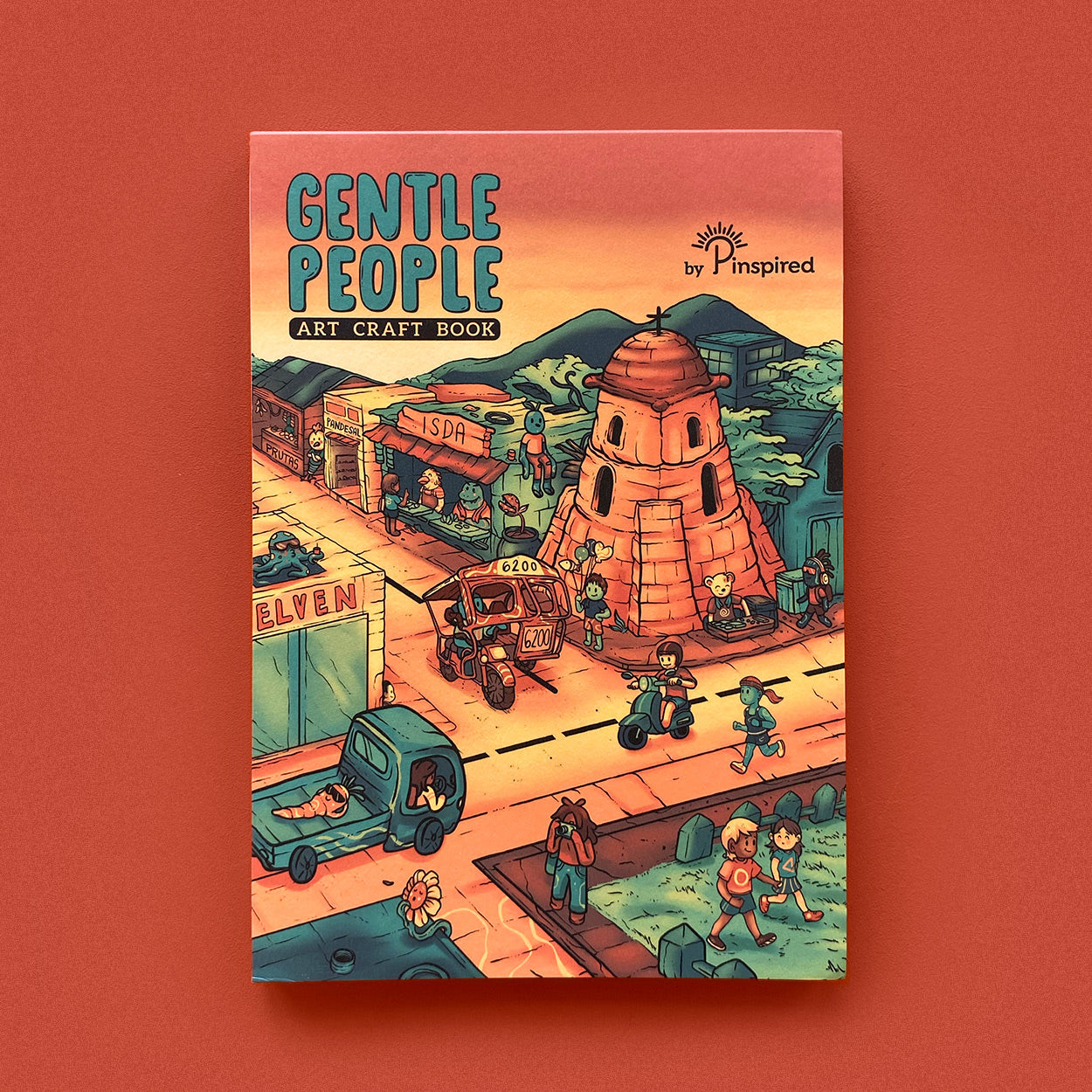 Gentle People Dumaguete City artist art craft book stickers sticker cute creative gift souvenir solution travel tourism Belfry tricycle Cil Flores postcard