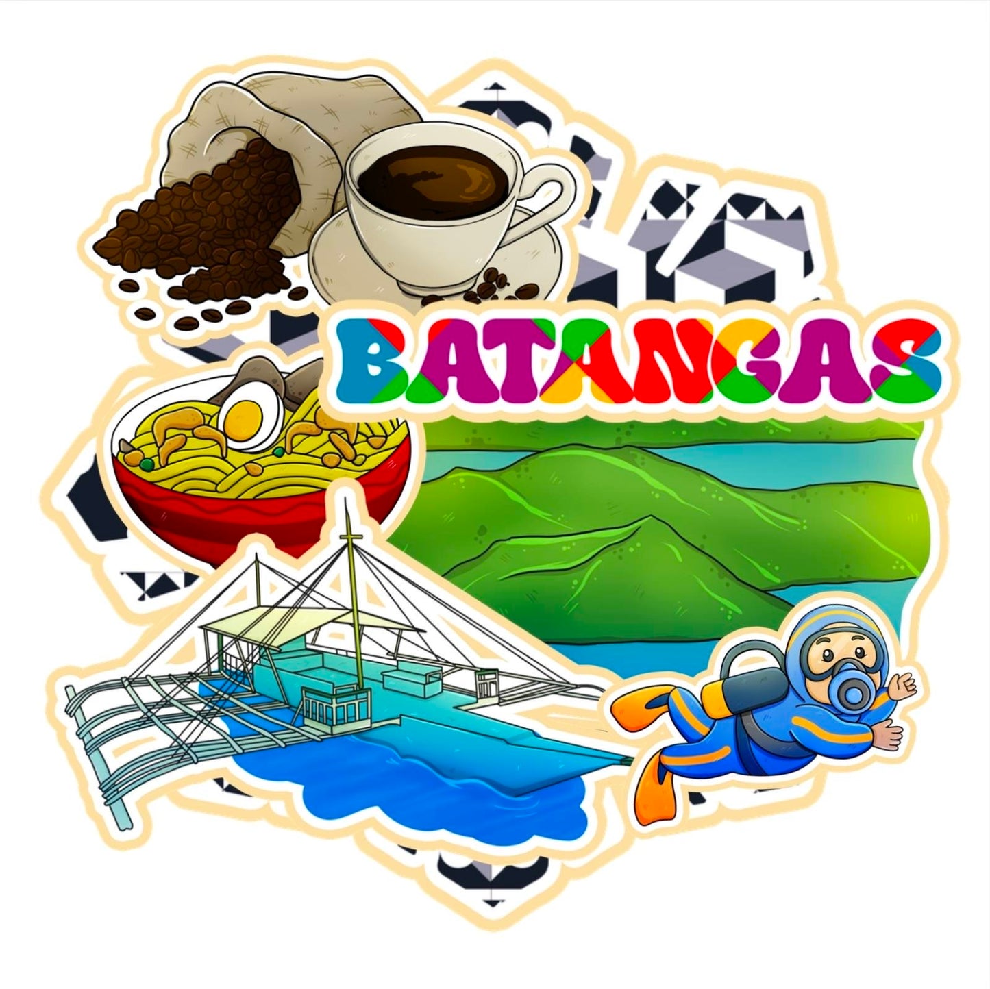 I Love Dumaguete 냉장고 자석