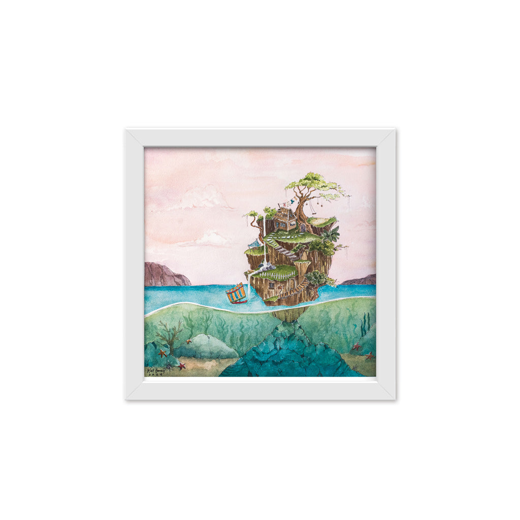Island, Isla, Filipino, Philippines, Negros Oriental, ocean, sea, vinta, boat, local vibes, creative, artwork, original, limited edition, decoration, decor, interior, cosy, warm, pink, cute, Dumaguete, Art scene, art exhibition, exhibit, gift idea, tourist, framing, frame, framed