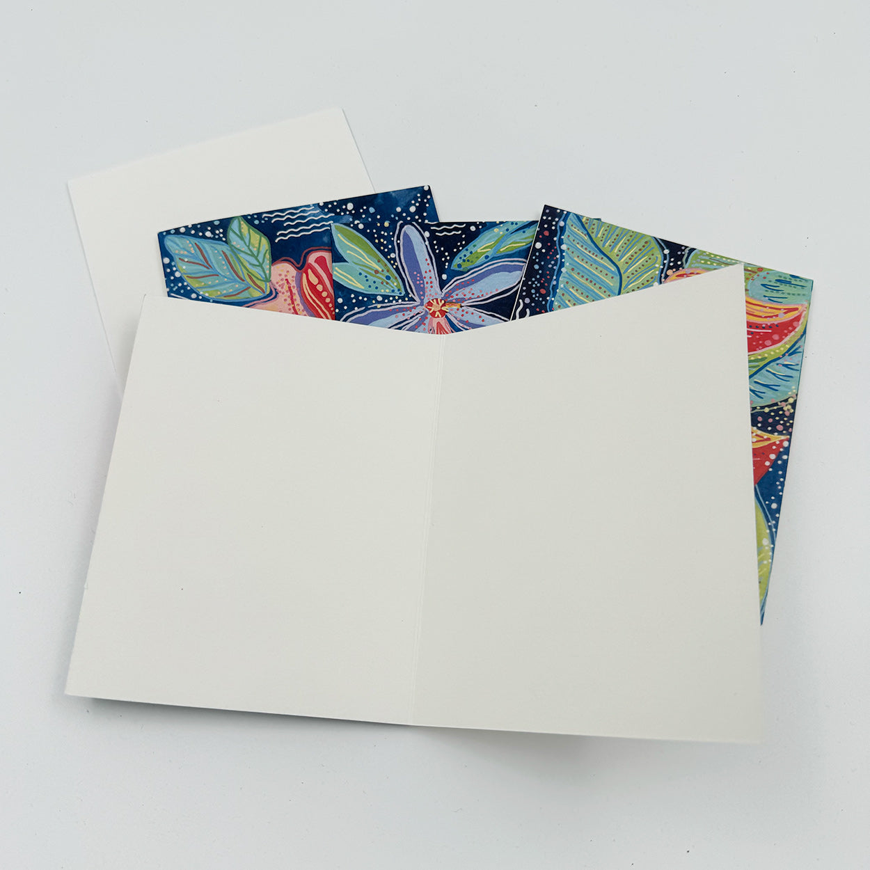 Midnight Flowers Cards by Purple Seaweed Studio