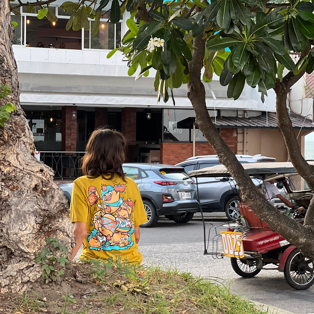 Moshi Dokyo t-shirt tshirt Dumaguete city graphic artist art scene vector duck food illustration outfit wear cotton shirt 6200 Negros Oriental Philippines tourist souvenir Premium cotton