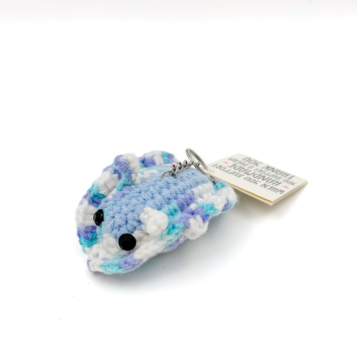 Sea Slug Crochet Keychain