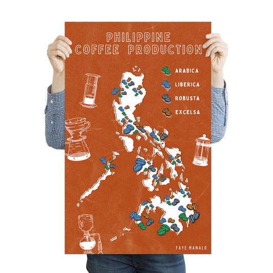 Luzon Visayas Mindanao Filipino Dumaguete city graphic artist map project exhibit Negros Oriental Pinspired Art Souvenirs Wall Art Decoration Pinta PH Maps Philippines Tourist Gift Hotel Hostel Resort gift idea Archipelago Robusta Arabica Liberica Excelsa Coffee Shops Cafe Restaurant actual size