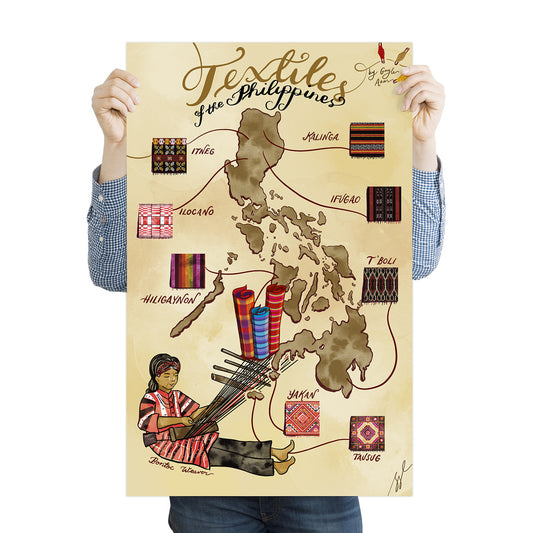 Textile Woven Patterns Weavers Filipino Craftsmanship Craft Itneg Kalinga Ifugao Ilocano Hiligaynon Yakan Tausug T'boli Dumaguete art scene print local made vintage style decor decoration home idea airbnb house tourist place spot space gift idea artist edition PINTA PH Maps