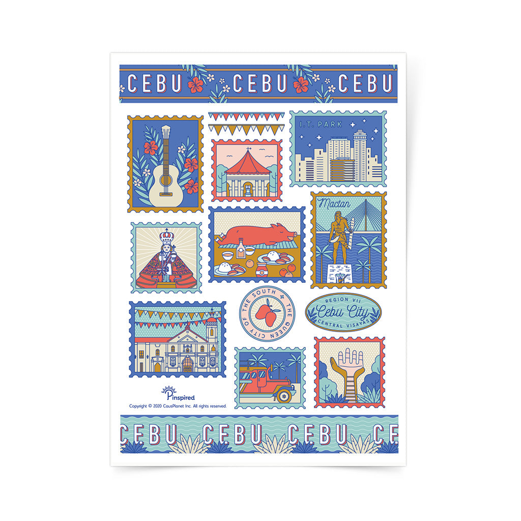 Cebu Queen City Of The South Sticker Sheet