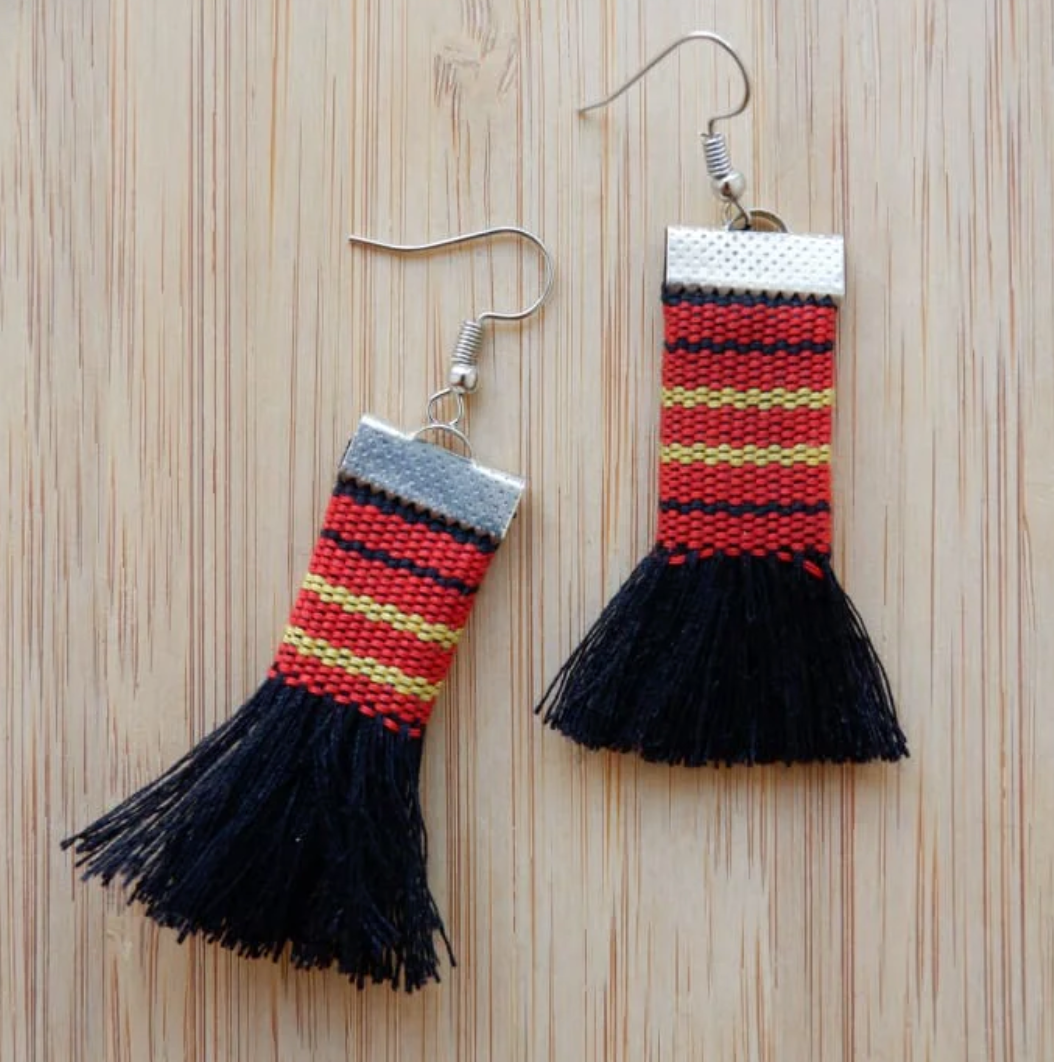 Handwoven Kalinga Tassel Earrings