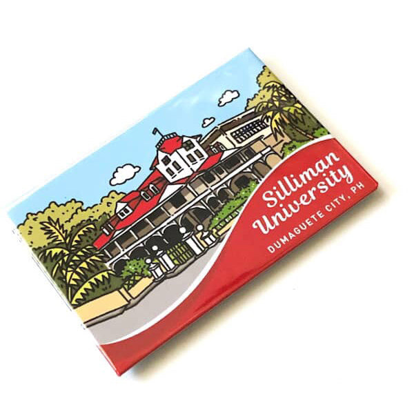 Silliman Hall Rectangular Magnet by Kat Banay