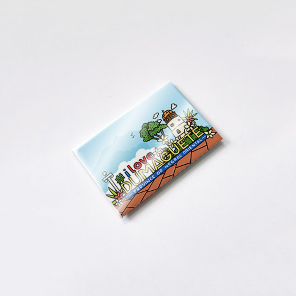 I Love Dumaguete Hashtag Rectangular Magnet by Kat Banay