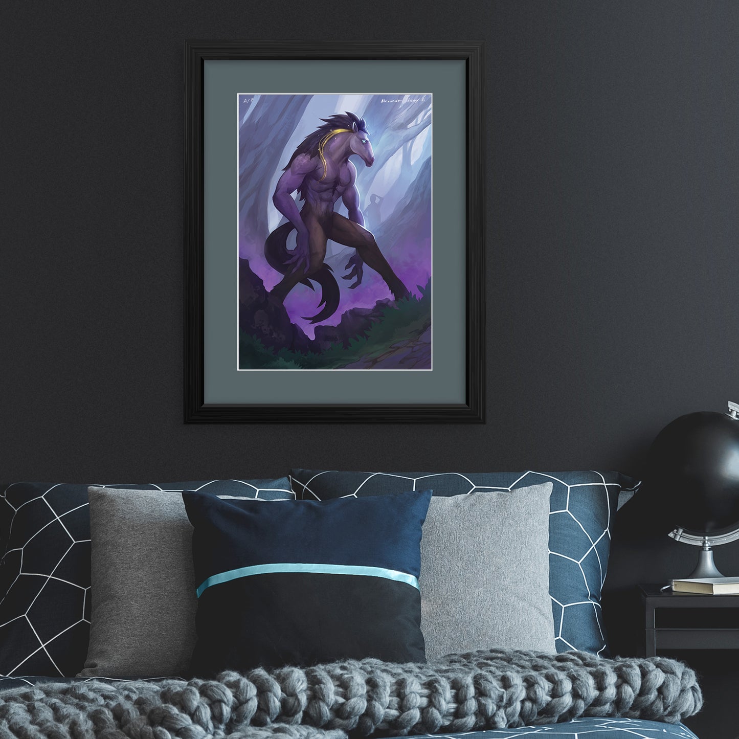 Philippine mythology mythical creature supernatural pinoy legend art fantasy myth spirit nature collectible mail postcrossing Folklore Tigbalang Tikbalan Tigbolan Werehorse