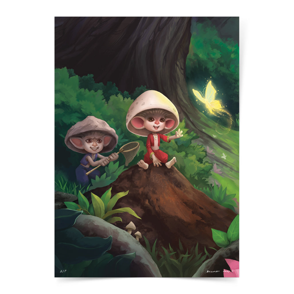 Philippine mythology mythical creature supernatural pinoy legend art fantasy myth spirit nature collectible mail postcrossing Folklore Duende tabi tabi po goblin elf ghost dwarf forest