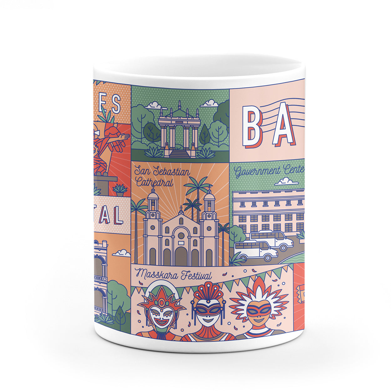 souvenir gift idea the city of smile Bacolod Negros Occidental Sugar Beach tourist gift Inasal cute vintage design Piaya Masskara Festival