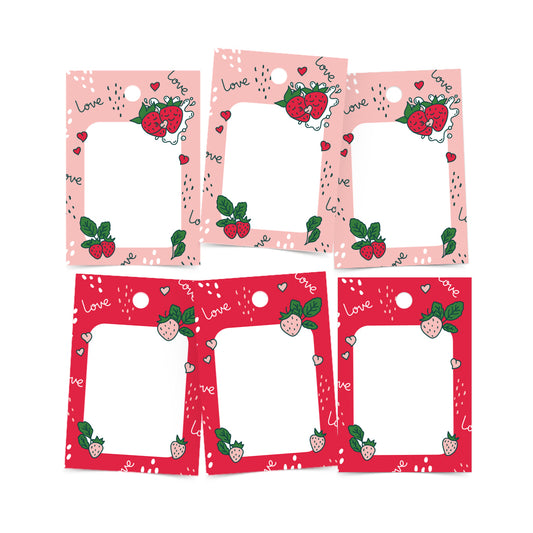 Valentine Valentines Love Gift Idea Wrap Package Paper Strawberry Milk Pink Packaging Cute