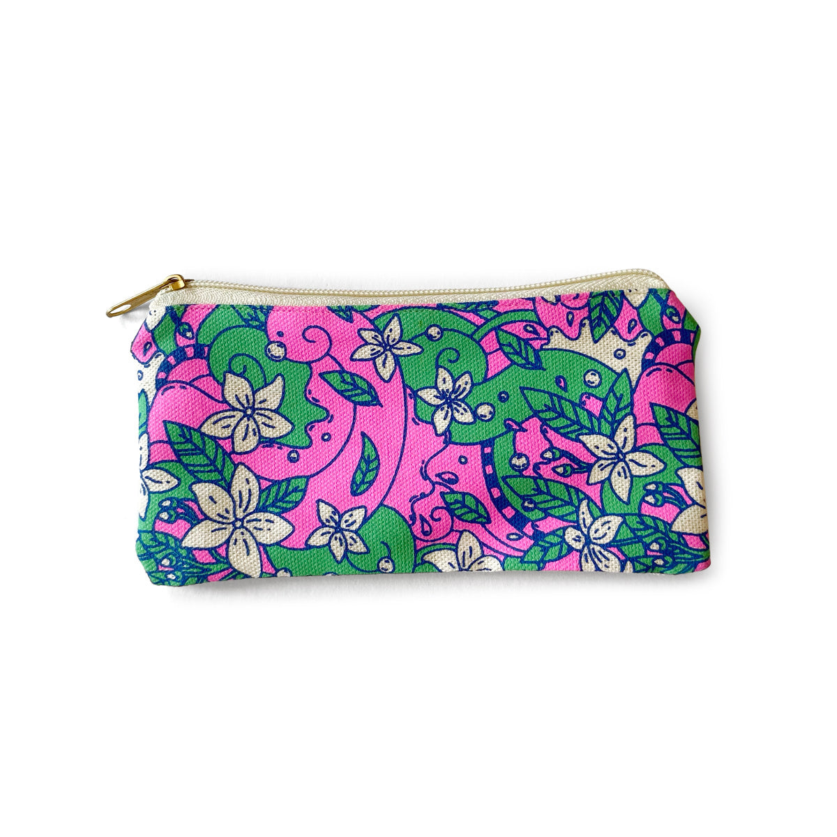 flower girl pattern illustration art gift pouch pink cute philippine Dumaguete local crafted handmade