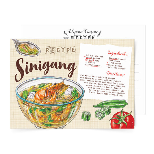 filipino local decor food card art pinoy famous pasalubong soup delicacy