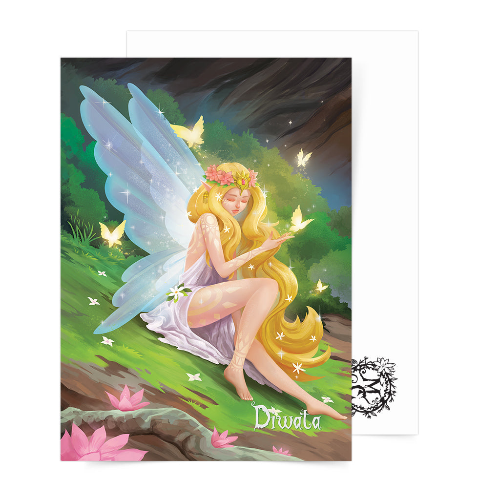 Philippine mythology mythical creature supernatural pinoy legend art fantasy myth spirit mail postcrossing collectible aswang folklore filipino serena Diwata Dwende Tikbalang Kapre Dalaketnon White Lady Siyokoy