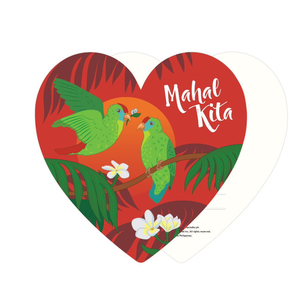 card, i love you, valentines, gift, heart, love, parrot, philippine, local, pinoy, sunset