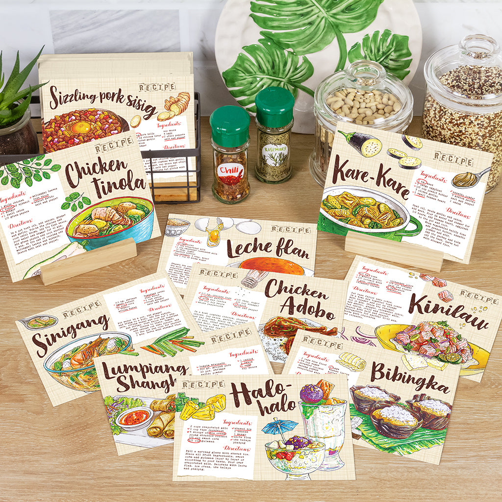 filipino, local, food, card, art, pinoy, famous, pasalubong, flavor, kitchen, decor, Sissling, sisig, Adobo, Bibinka, souvenir, tourist, gift, idea, postcrossing, Philippines, Filipino, halo-halo