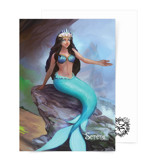 Philippine mythology mythical creature supernatural pinoy legend art fantasy myth spirit collectible mail postcrossing sea underwater aquatic mermaid Bicol Visayas Engkanto Bantay Tubig Magindara