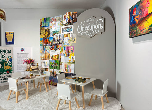 Onceupon, donation, support, art exhibition, Dumaguete City, Negros Oriental, artist, Filipino, Books on Wheels, Valencia Reads, Chilren's story books, art exhibition, Pinspired Art Gallery, The Henry Resort Dumaguete, Skye Benito