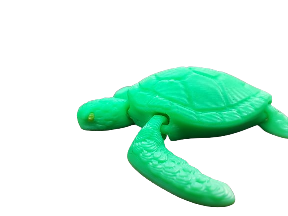 Mini Baby Sea Turtle Magnet by 7Art