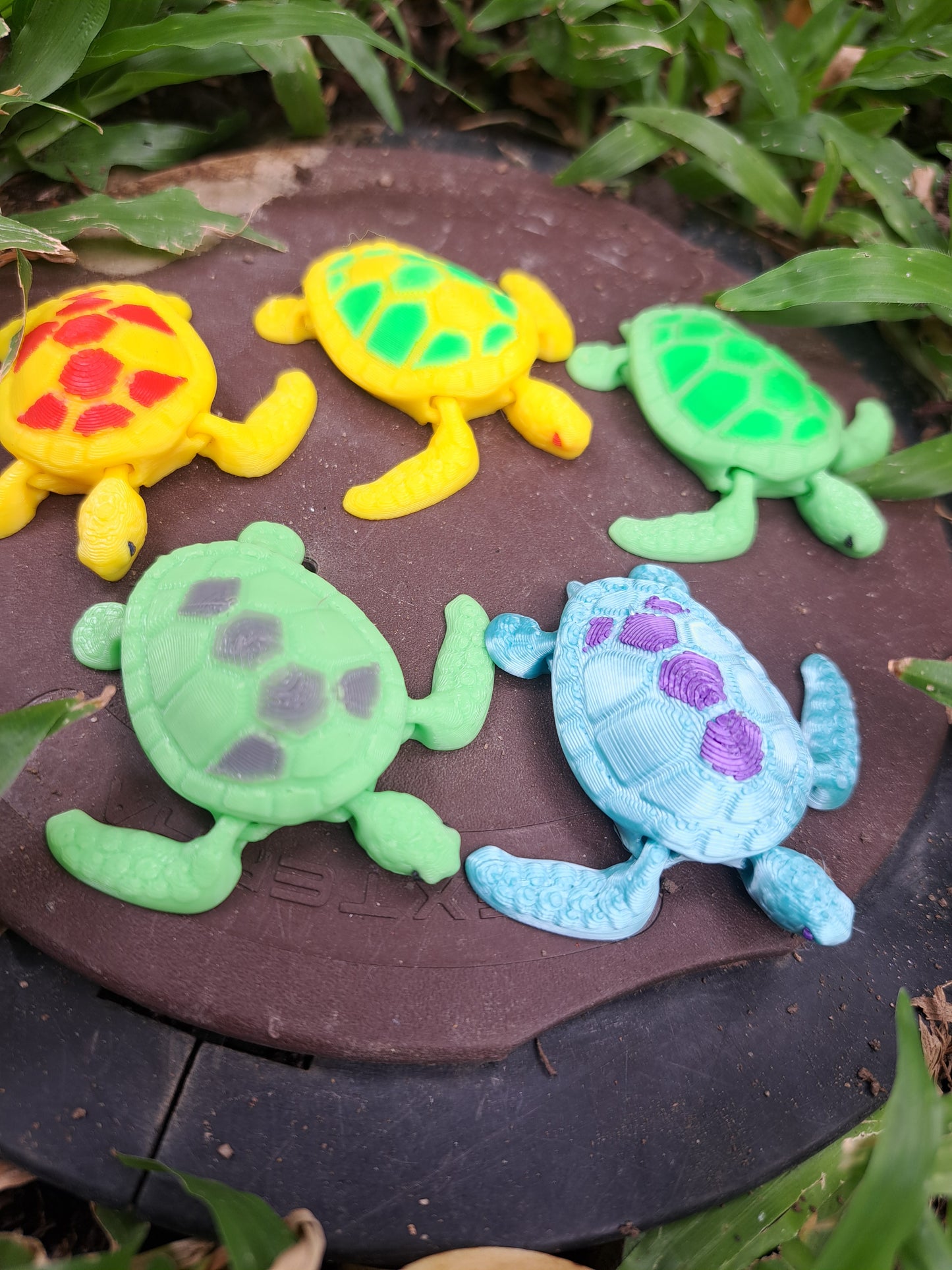 Newborn Baby Sea Turtle Magnet by 7Art