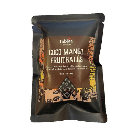 Coco Mango Fruitballs 50g by Tablea Chocolate