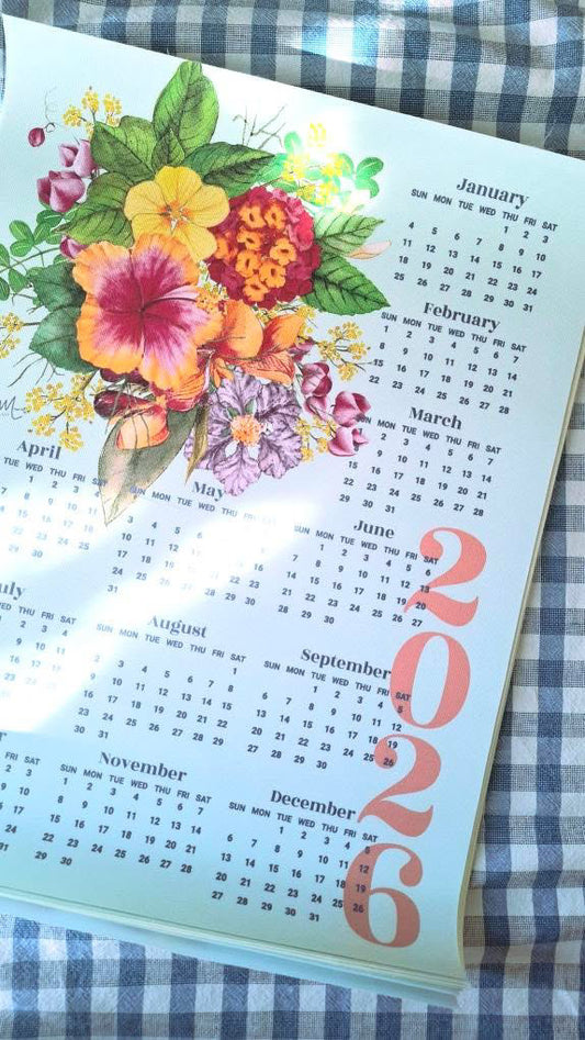 Philippine Medical Flowers Calendar Art Print by Peregrina