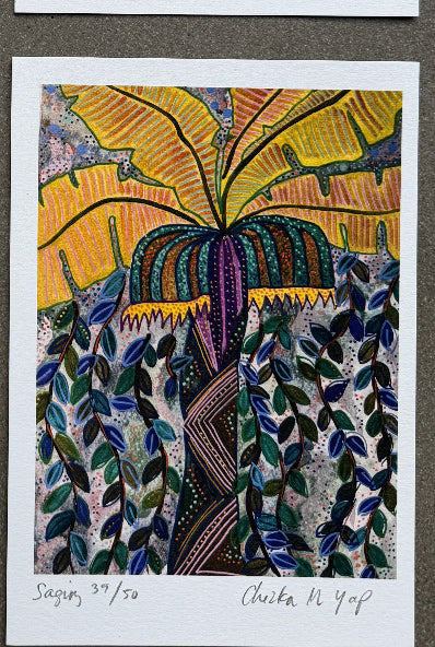 Saging Art Print by Purple Seaweed Studio