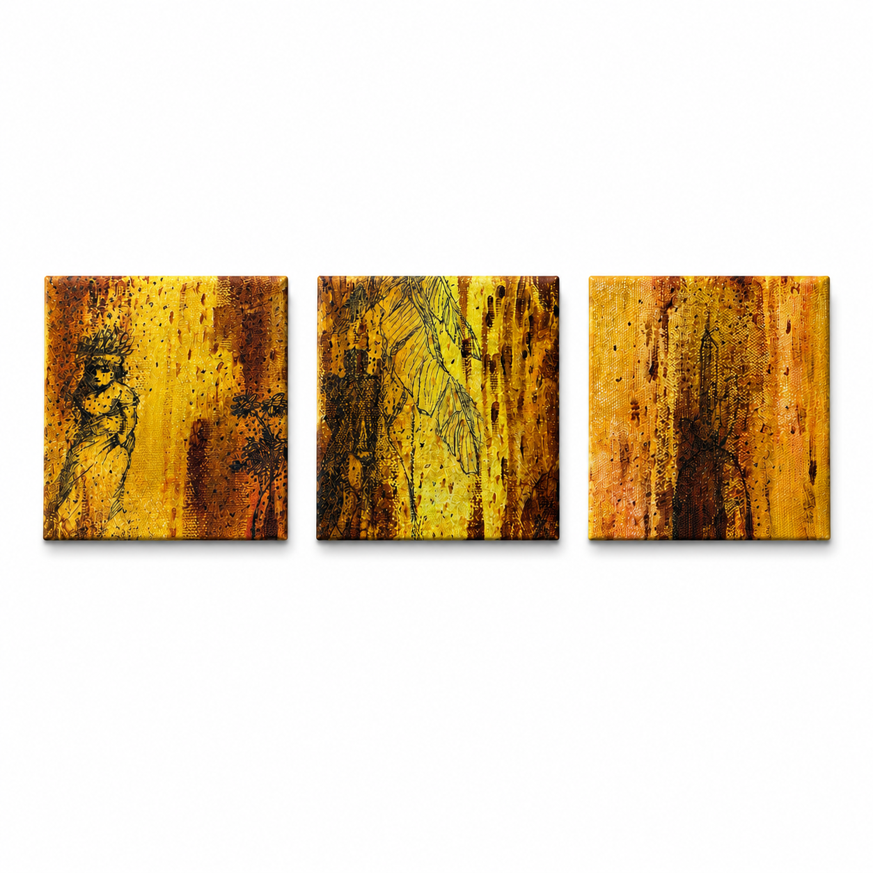 Scrying on Lakatan Skin & Man Vs. the Deep Original Artworks by Jude Does Arts