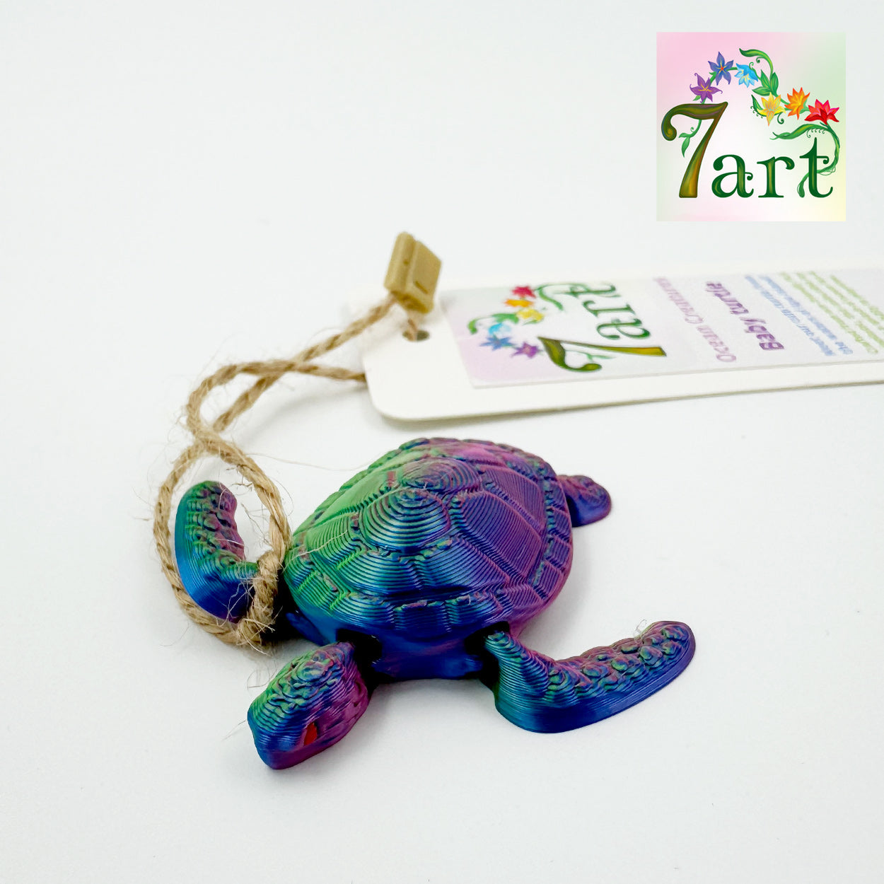 Baby Sea Turtle Magnet by 7Art