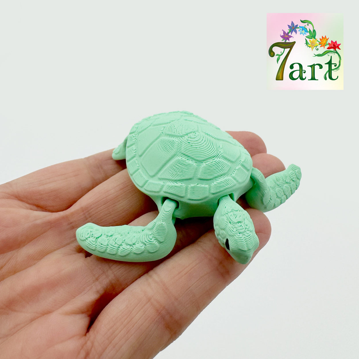 Tiny Sea Turtle Magnet by 7Art