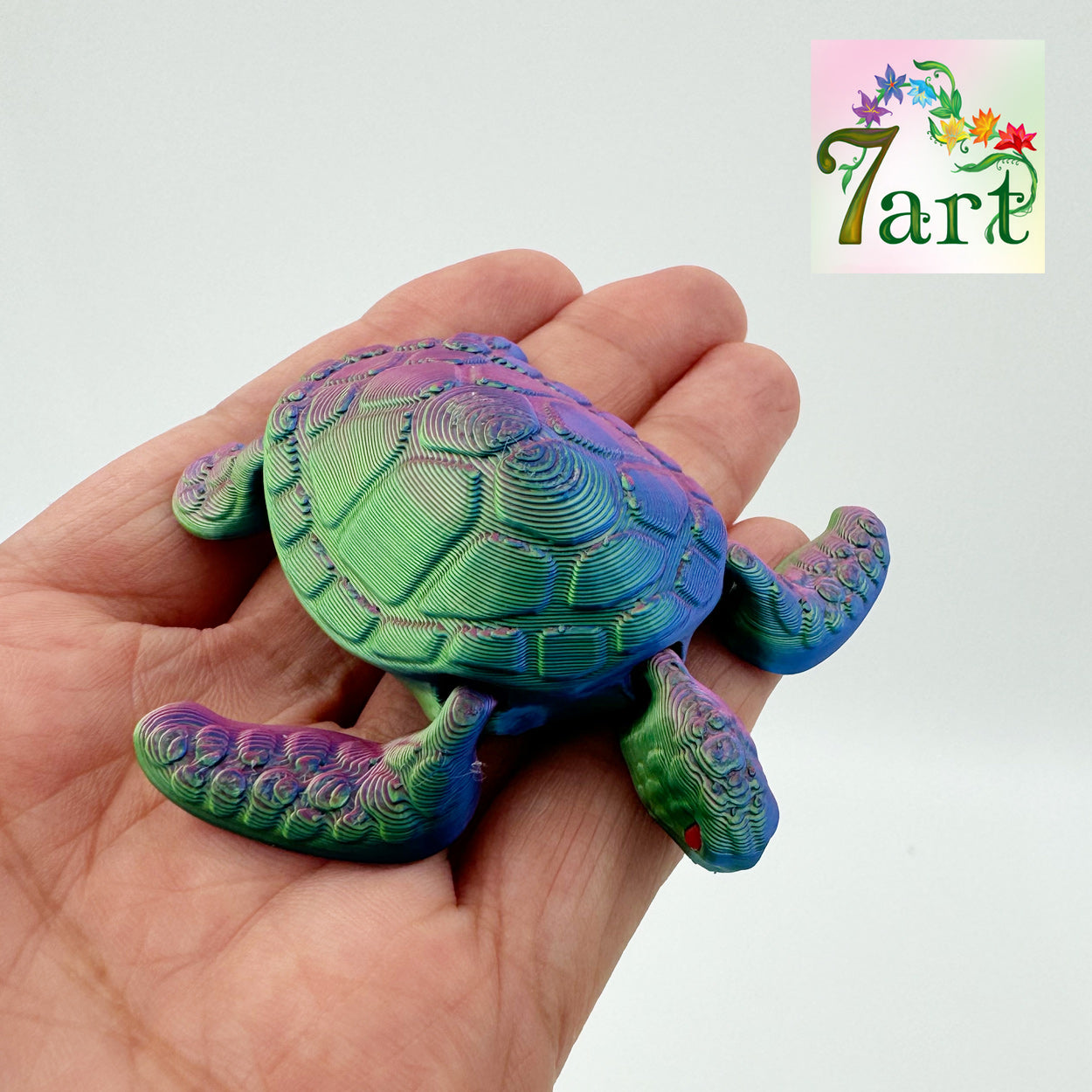 Tiny Baby Sea Turtle Magnet by 7Art