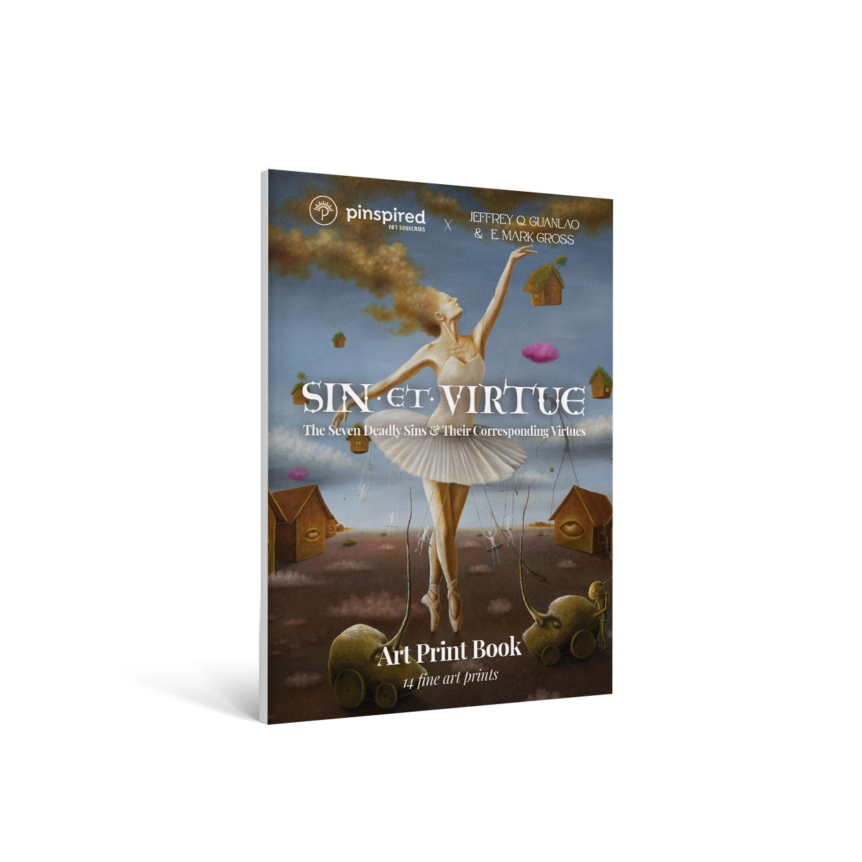 collection, 7 deadly sins and virtues, JickJick, surrealist art, surrealism, contemporary art, book, Dumaguete, Iloilo, Philippines, Filipino, Pinspired Art Gallery, Art Exhibition, E. Mark Gross, curator, decor, decoration, collectible, unique