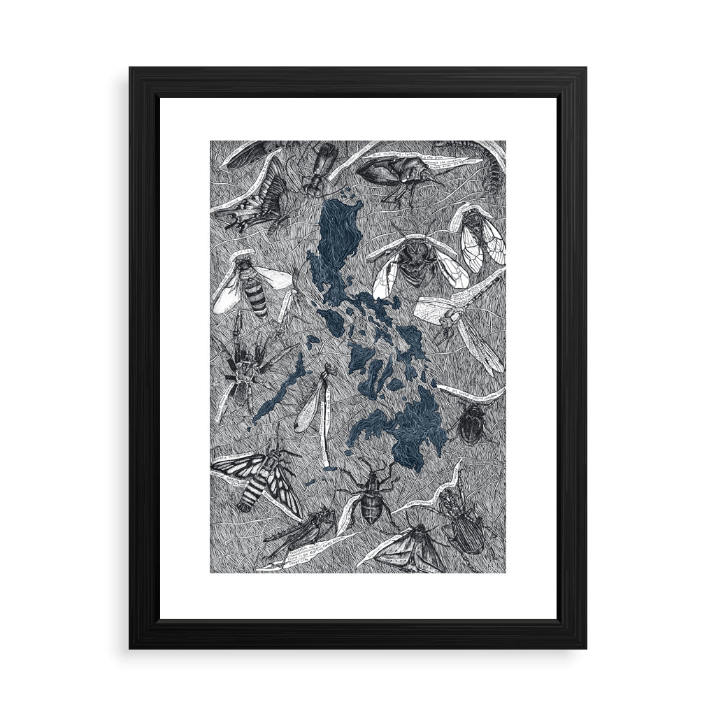 Insect Map of the Philippines Limited Edition Art Print by Alta Jia