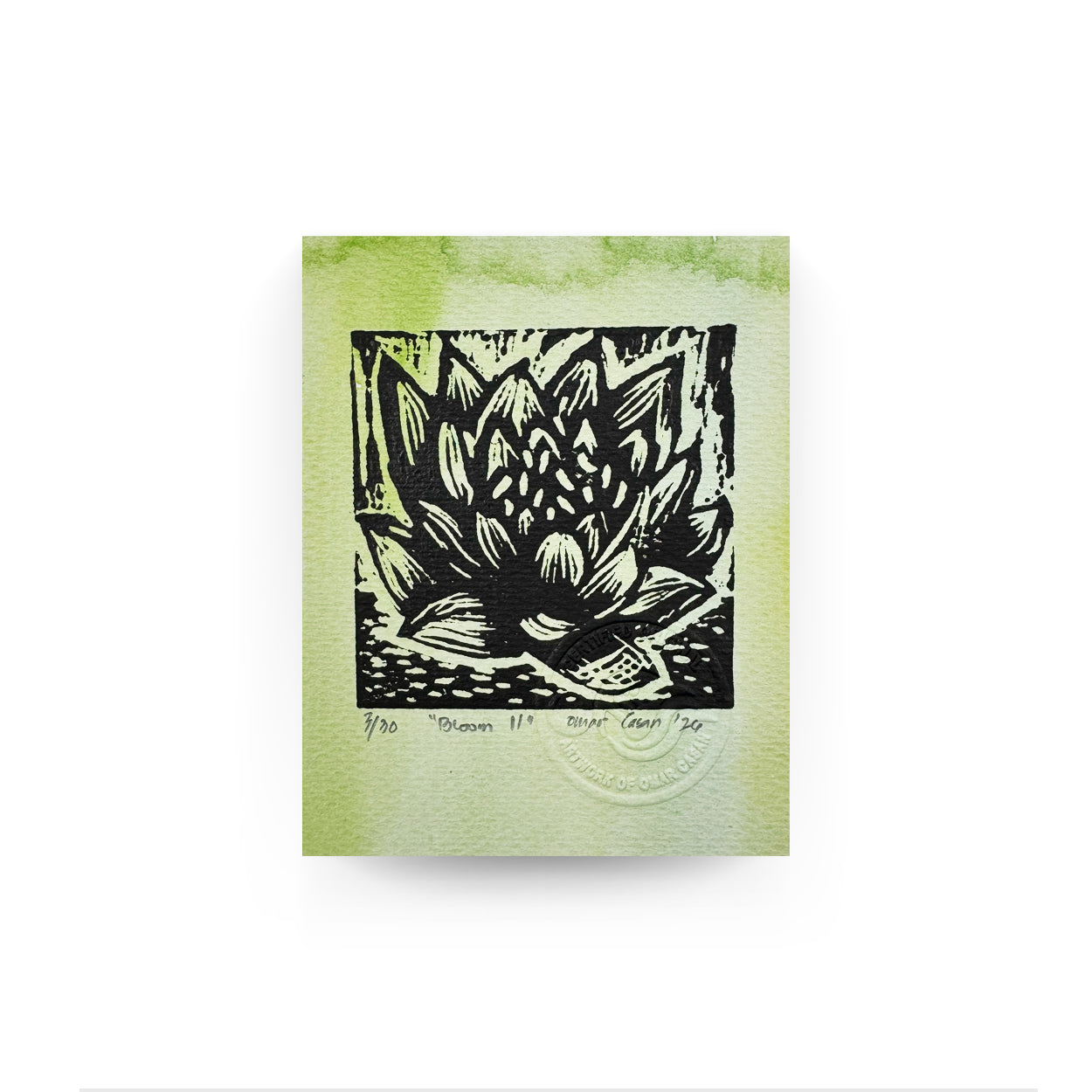 Hand painted linocut print on paper, flower, minimalist, art, artwork, Pinspired Art Gallery, Pinspired Art Souvenirs, tourist gift, artsy, creative, black and white, handmade, hand printed, Dumaguete city, Philippines