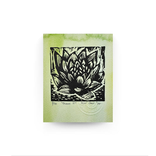 Hand painted linocut print on paper, flower, minimalist, art, artwork, Pinspired Art Gallery, Pinspired Art Souvenirs, tourist gift, artsy, creative, black and white, handmade, hand printed, Dumaguete city, Philippines