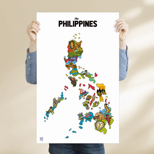Luzon Visayas Mindanao Filipino Dumaguete city graphic artist map project exhibit Negros Oriental Pinspired Art Souvenirs Wall Art Decoration Pinta PH Maps Philippines Tourist Gift Hotel Hostel Resort gift idea Archipelago Artsy Attractions Historic Places Geographic actual size