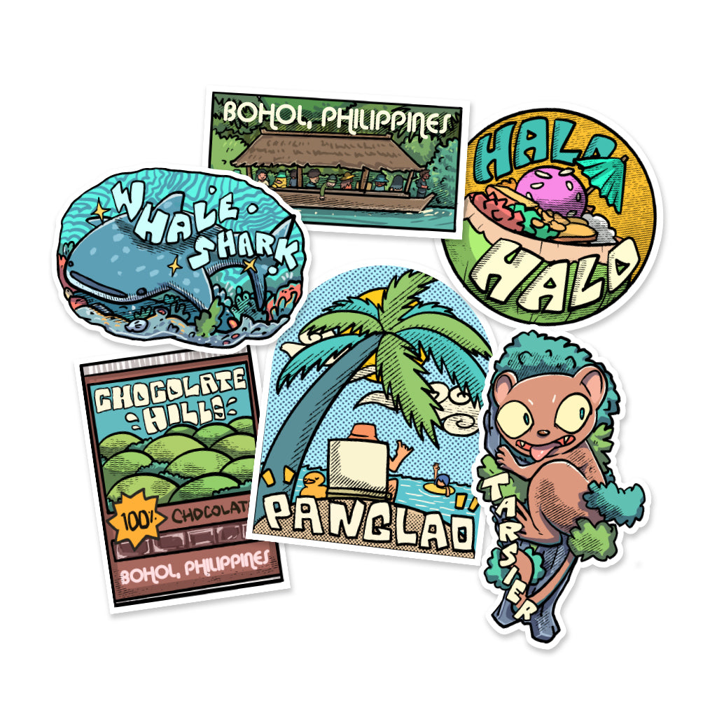 Jewels of Bohol Waterproof Sticker Pack Of 6