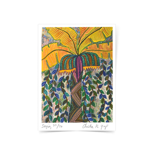 Saging Art Print by Purple Seaweed Studio