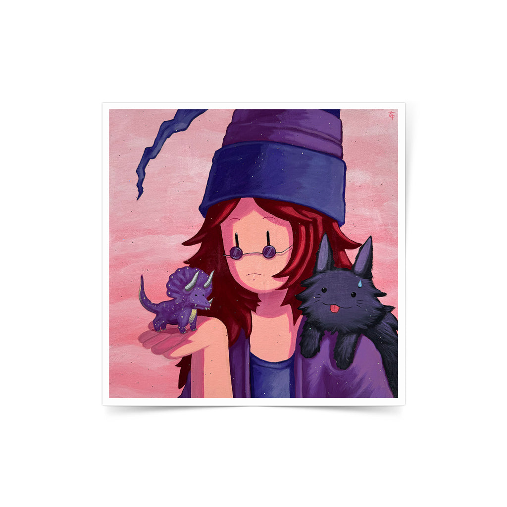 Dino's Day Out Limited Edition Art Print by Cil Flores