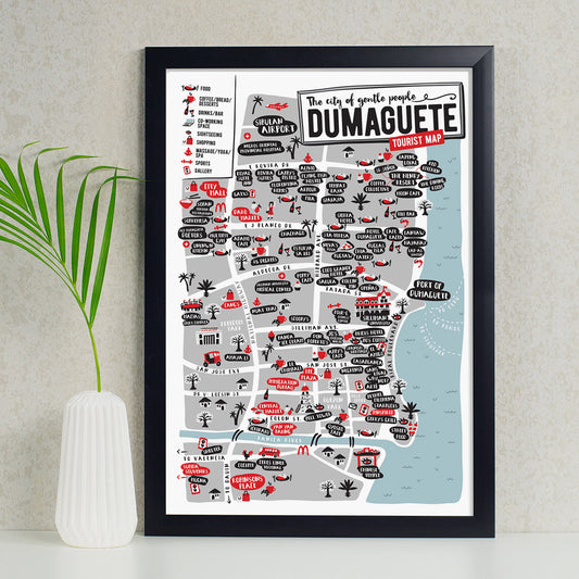 Dumaguete Tourist Map Poster