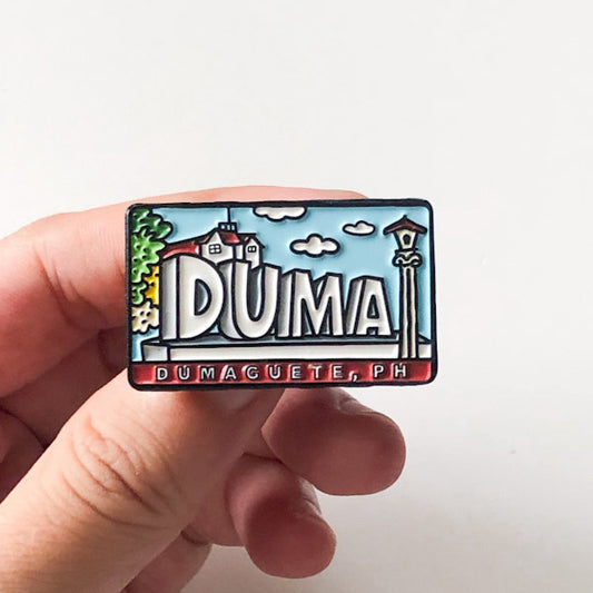 Dumaguete "DUMA" Icon Enamel Pins by Kat Banay
